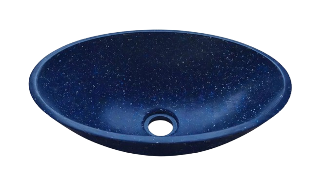 Hanex Oval Basin - Blue Wave