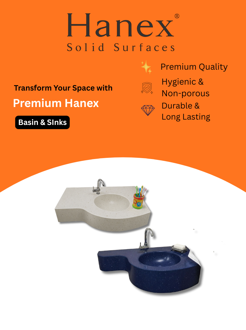 Premium Hot Pressed Corian Basin